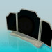 3d model three-leaved mirror - preview