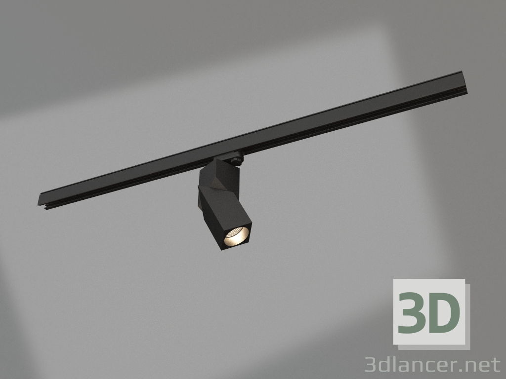 modello 3D Lampada LGD-TWIST-TRACK-4TR-S60x60-12W Day4000 (BK, 30 gradi) - anteprima