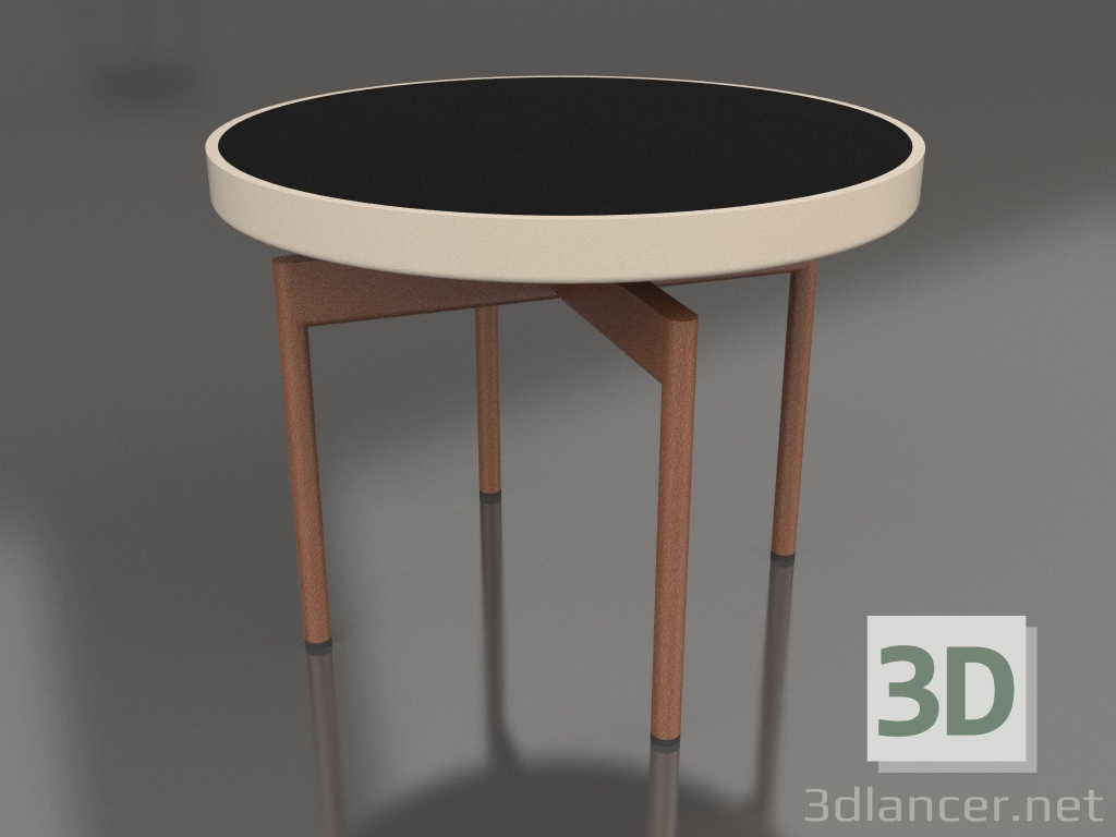 3d модель Стіл журнальний круглий Ø60 (Sand, DEKTON Domoos) – превью