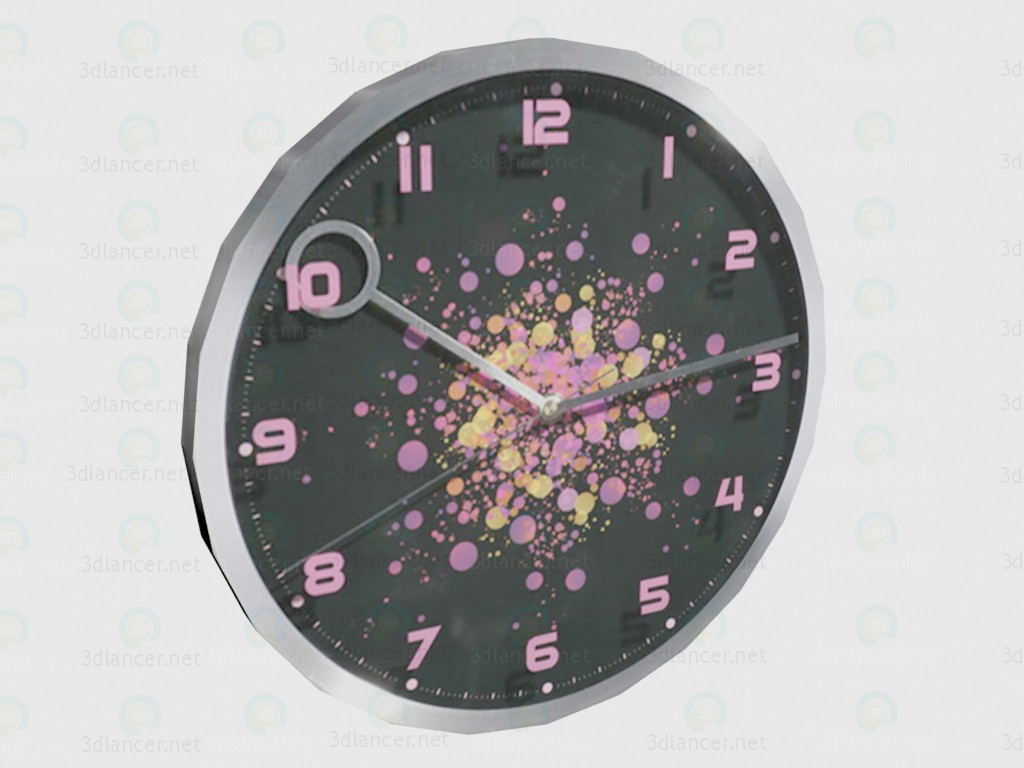modèle 3D Horloge Pinky - preview