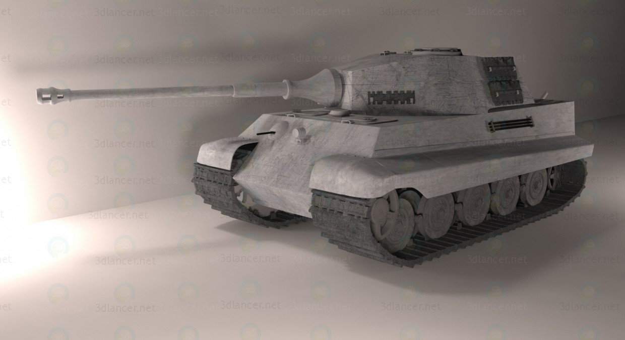 3d model PanzerKamVI King Tiger - vista previa