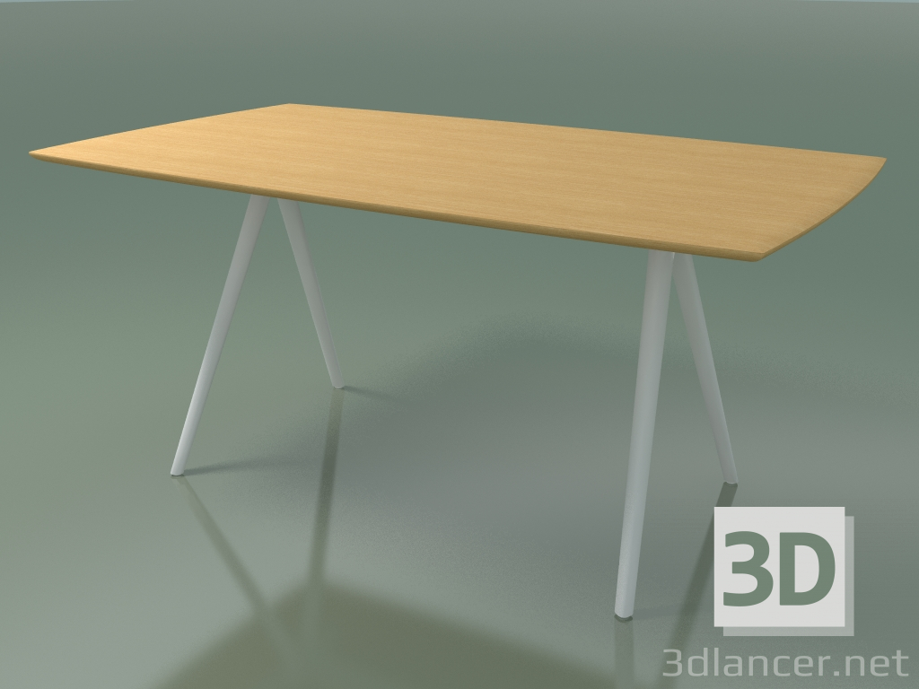 3d модель Стол со столешницей в форме мыла 5418 (H 74 - 90x160 cm, ножки 150 °, veneered L22 natural oak, V12) – превью