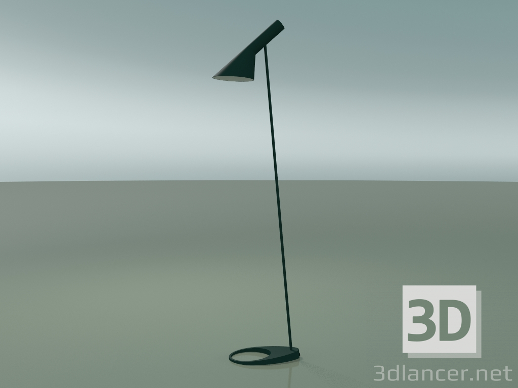 3d model Lámpara de pie AJ FLOOR (20W E27, VERDE OSCURO) - vista previa