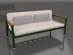 2-seater sofa (Bottle green)