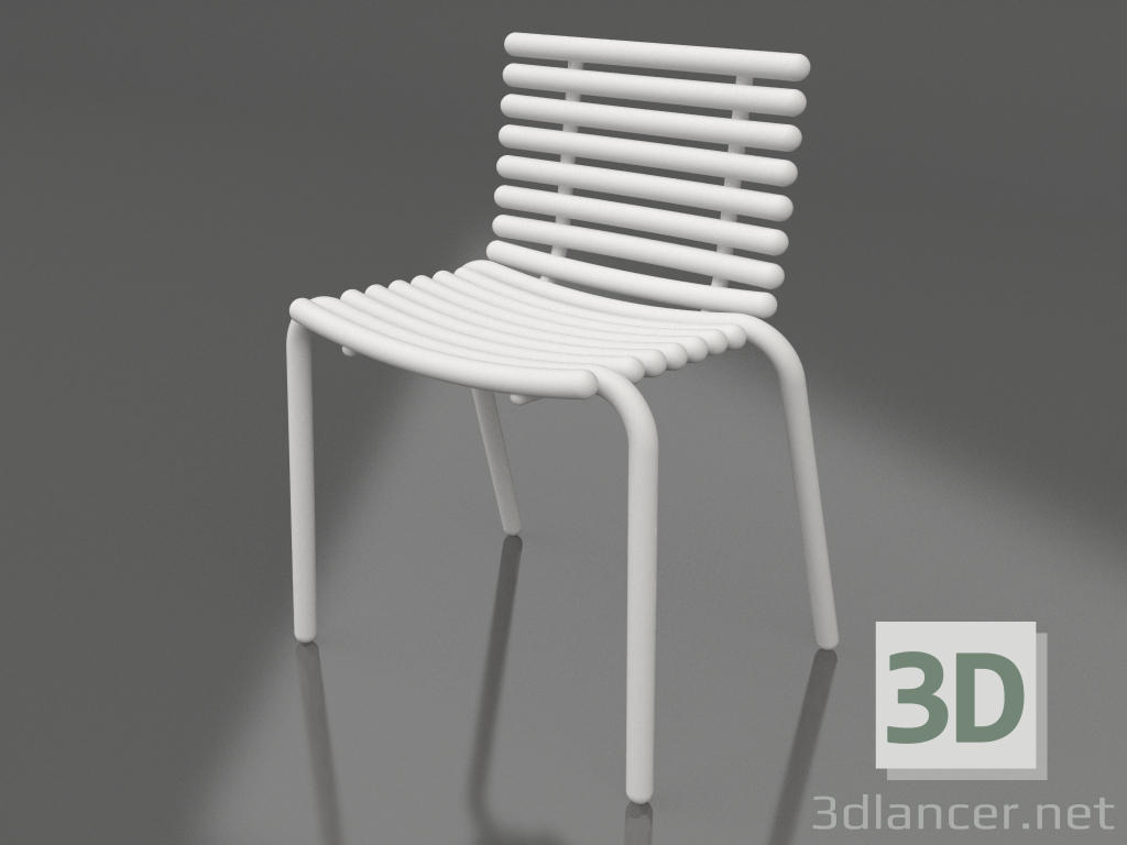 3d model Silla de comedor (gris) - vista previa