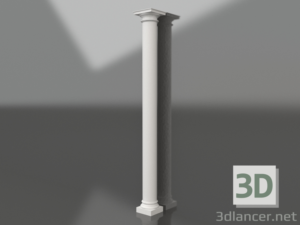 Modelo 3d Coluna de gesso KK 017 (D=200mm, H=2730mm) - preview