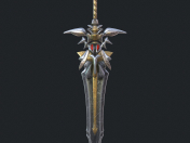 Fantasy sword 19 3d model