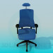 3 डी मॉडल कुर्सी कॉस्टर सिर के साथ पर - पूर्वावलोकन