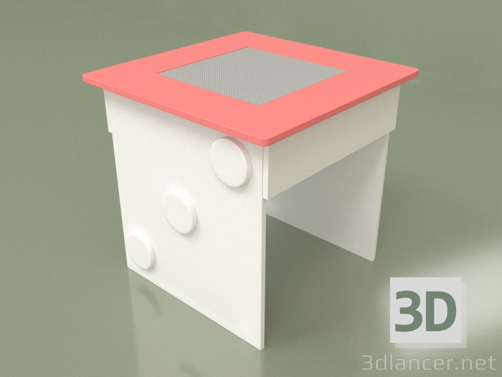 3D Modell Spieltisch mit Spielplatz (Coral) - Vorschau