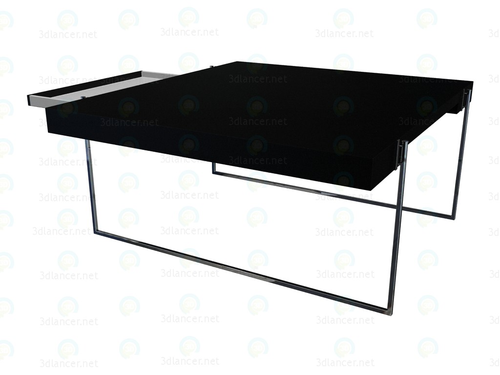 3d модель Журнальный стол с выдвижным ящиком Kyoto (ящик выдвинут) – превью