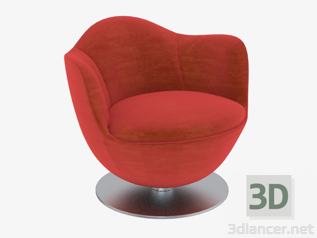 3 डी मॉडल कुर्सी डालिए - पूर्वावलोकन