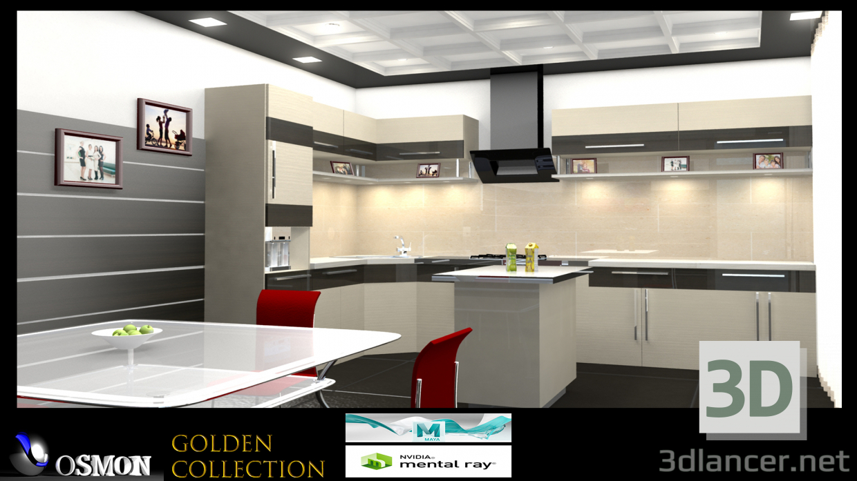 Colección de oro 6 3D modelo Compro - render