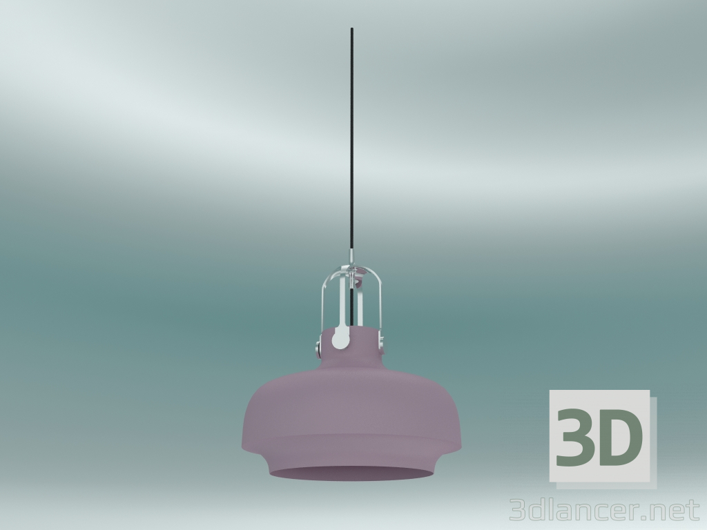modello 3D Lampada a sospensione Copenhagen (SC7, Ø35cm H 40cm, fard opaco) - anteprima