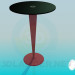 3d модель Високий круглий столик на ніжці для кафе – превью