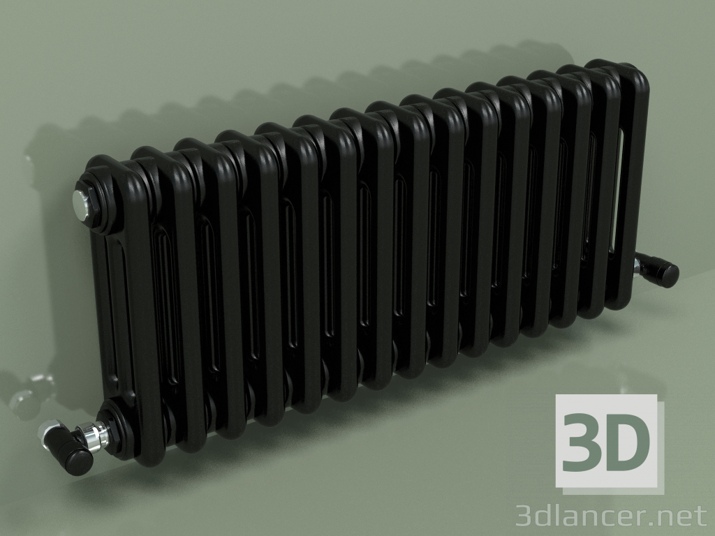 modèle 3D Radiateur TESI 3 (H 300 15EL, Noir - RAL 9005) - preview