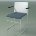 3d model Stackable chair with armrests 6604 (seat upholstery, polypropylene White, V12) - preview