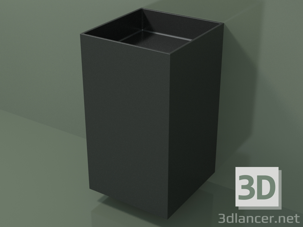 3d model Wall-mounted washbasin (03UN26302, Deep Nocturne C38, L 48, P 50, H 85 cm) - preview