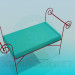 3D Modell Sitzbank - Vorschau