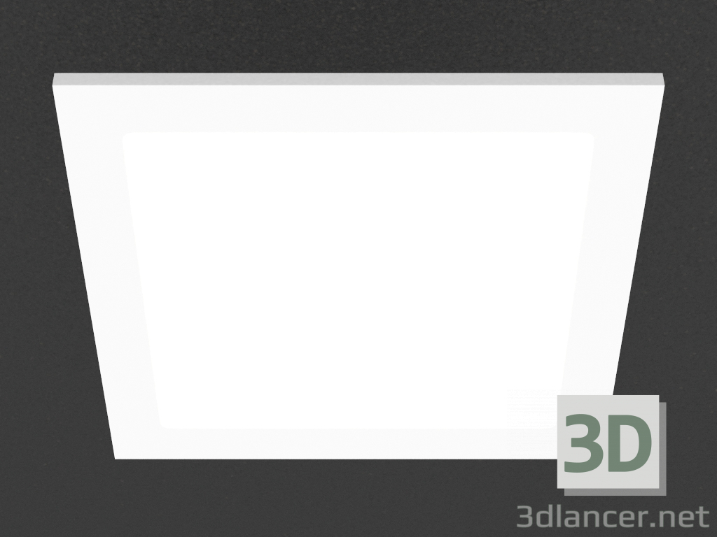 modèle 3D panneau LED de montage (DL18454_3000-blanc SQ) - preview