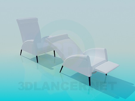 3d модель Кресло раскладное – превью