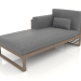 3d model Modular sofa, section 2 left, high back (Bronze) - preview
