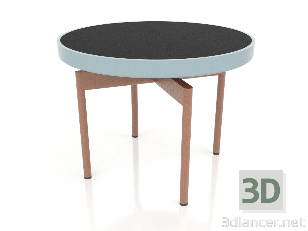 modèle 3D Table basse ronde Ø60 (Bleu gris, DEKTON Domoos) - preview