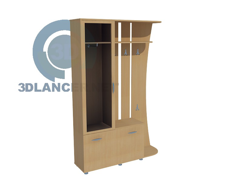 3d model Wardrobe in Hall 3 - preview