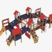 3d model Children's play complex (3801) - preview