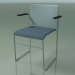 3d model Stackable chair with armrests 6604 (seat upholstery, polypropylene Petrol, V57) - preview