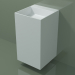 modello 3D Lavabo sospeso (03UN26303, Glacier White C01, L 48, P 50, H 85 cm) - anteprima