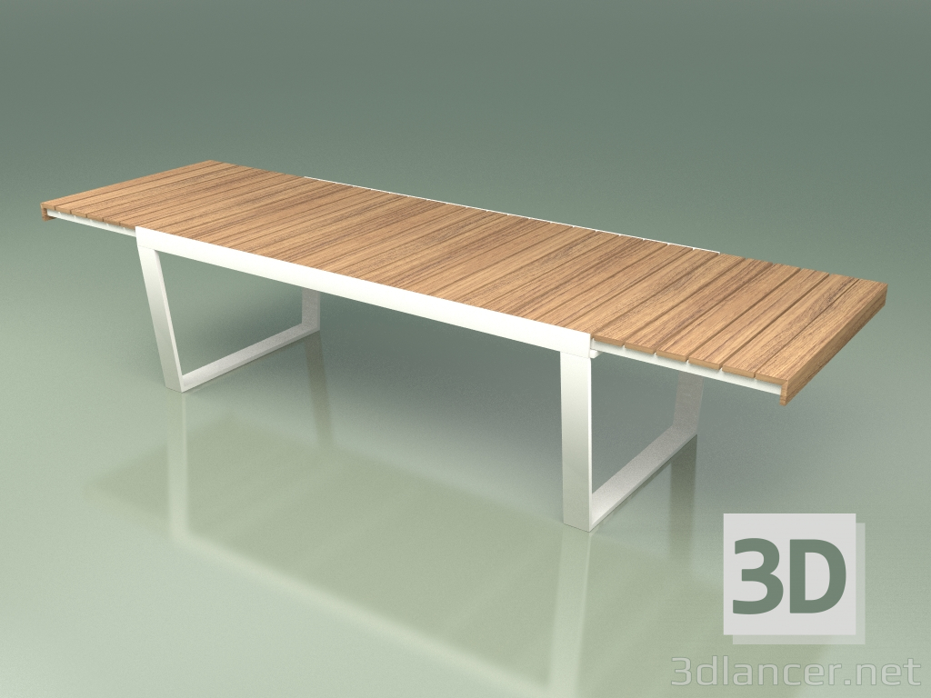 3d model Folding dining table 034 (Metal Milk) - preview
