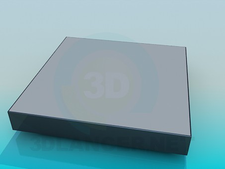 3D Modell Sehr niedriger Tisch - Vorschau