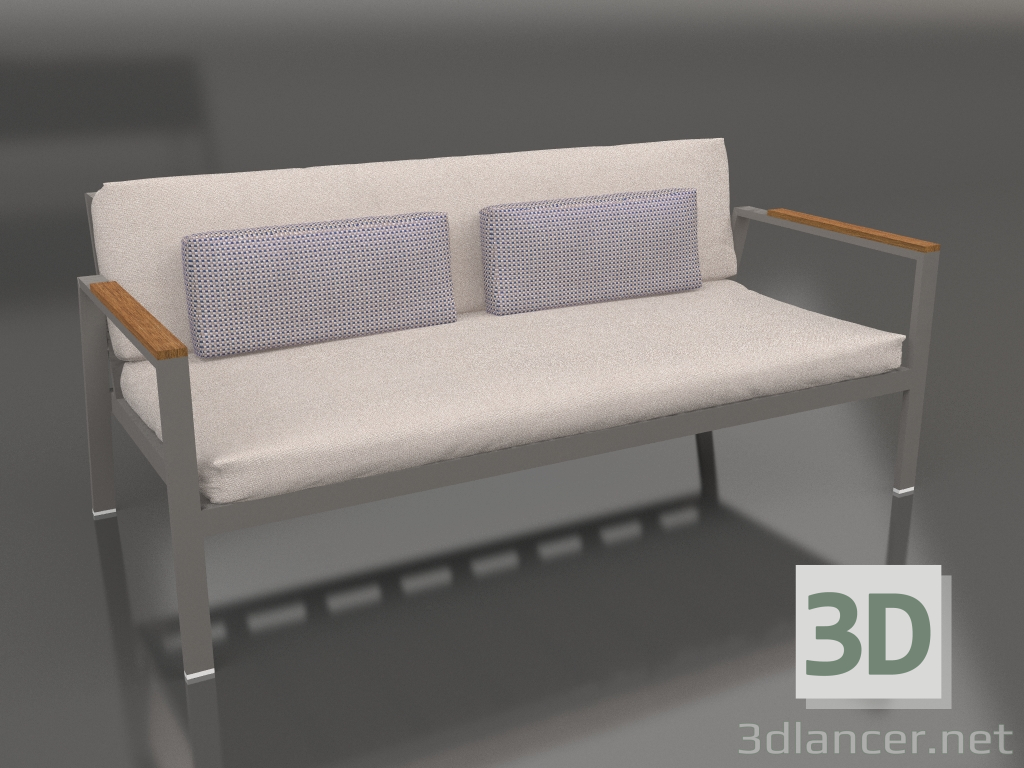 3D modeli 2 kişilik kanepe (Kuvars grisi) - önizleme