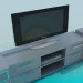 3d model TV table - preview