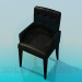 modèle 3D Chaise avec accoudoirs - preview