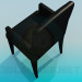 3D Modell Stuhl mit Armlehnen - Vorschau