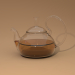 3d Glass teapot with a lid model buy - render