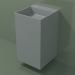 modèle 3D Lavabo suspendu (03UN26303, gris argent C35, L 48, P 50, H 85 cm) - preview