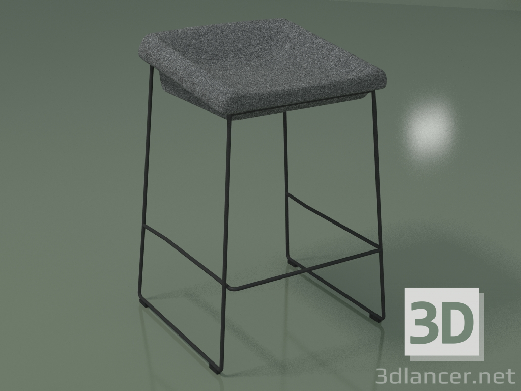modèle 3D Chaise demi-bar Coin (111265, gris) - preview