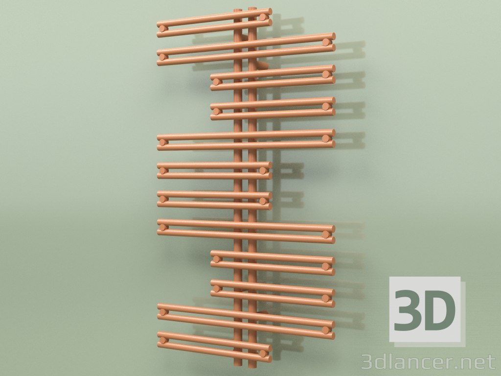 3D modeli Isıtmalı havlu askısı - Kea (1000 x 600, RAL - 8023) - önizleme