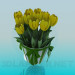 modello 3D Tulipani - anteprima