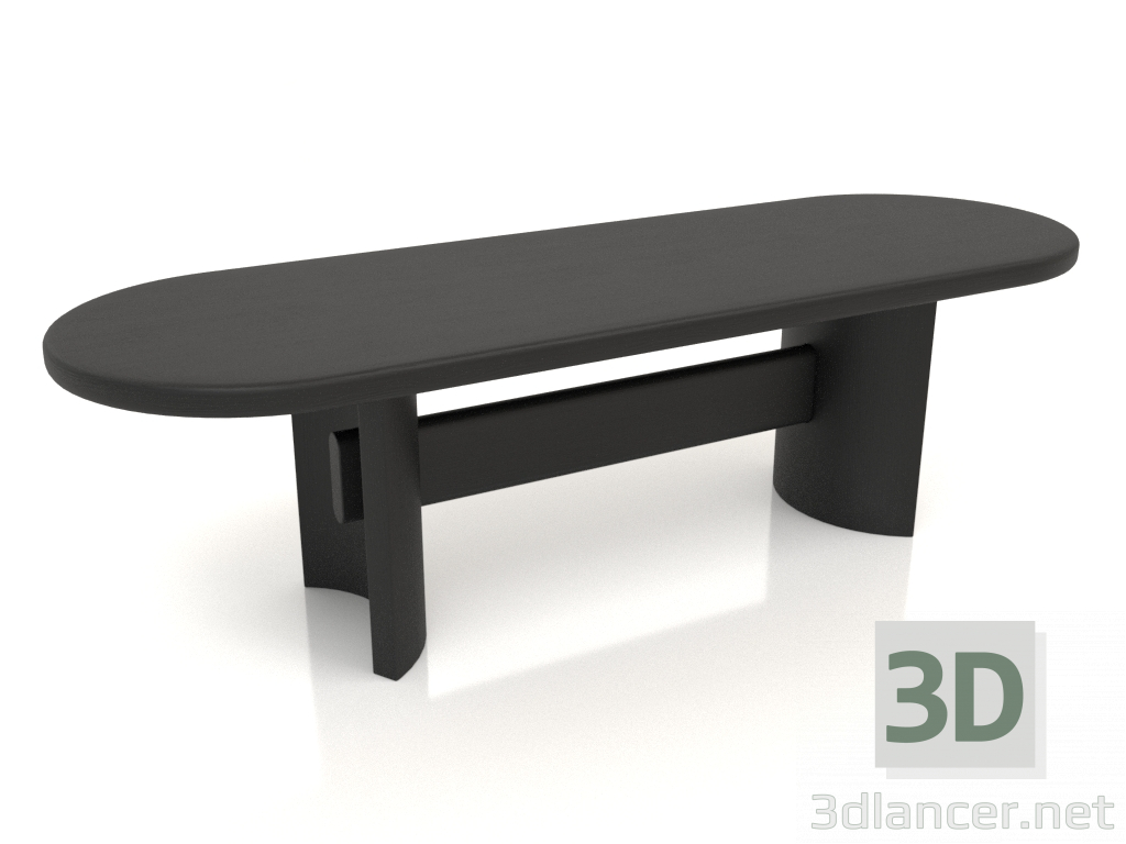 modello 3D Panca VK 02 (1200x400x350, legno nero) - anteprima