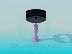 Lámpara de mesa con pantalla en negro