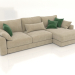 3d model Sofa-bed SHERLOCK (upholstery option 1) - preview
