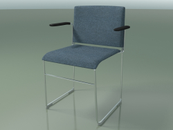Stapelbarer Stuhl mit Armlehnen 6605 (abnehmbare Polsterung, CRO)