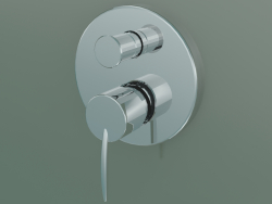 Single lever bath mixer for concealed installation (10415000)