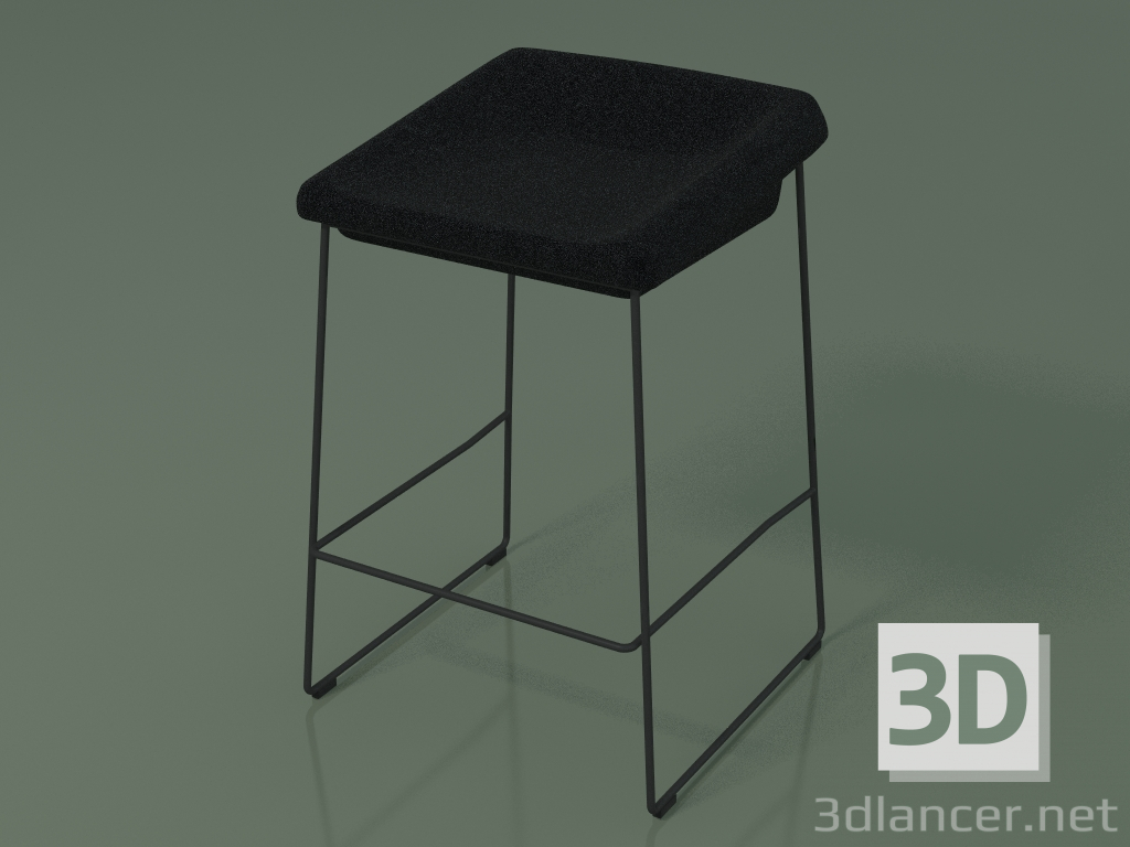 modèle 3D Chaise demi-bar Coin (111266, noir) - preview