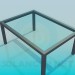 modello 3D Tavolino in vetro - anteprima