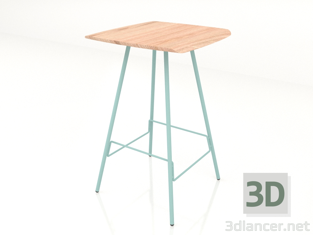 modello 3D Tavolo da bar Leina (Verde chiaro) - anteprima