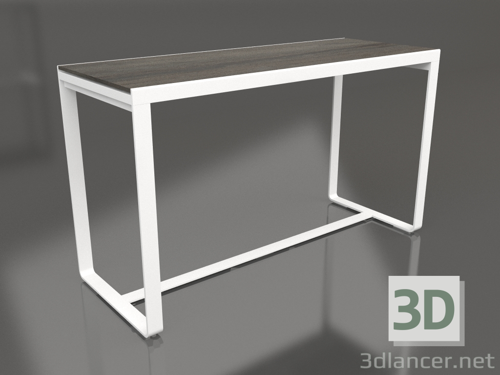 modèle 3D Table de bar 180 (DEKTON Radium, Blanc) - preview